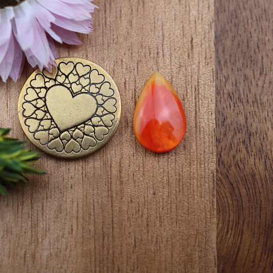 Bowlerite Cabochon - approx. 16 x 10 x 3.7 mm