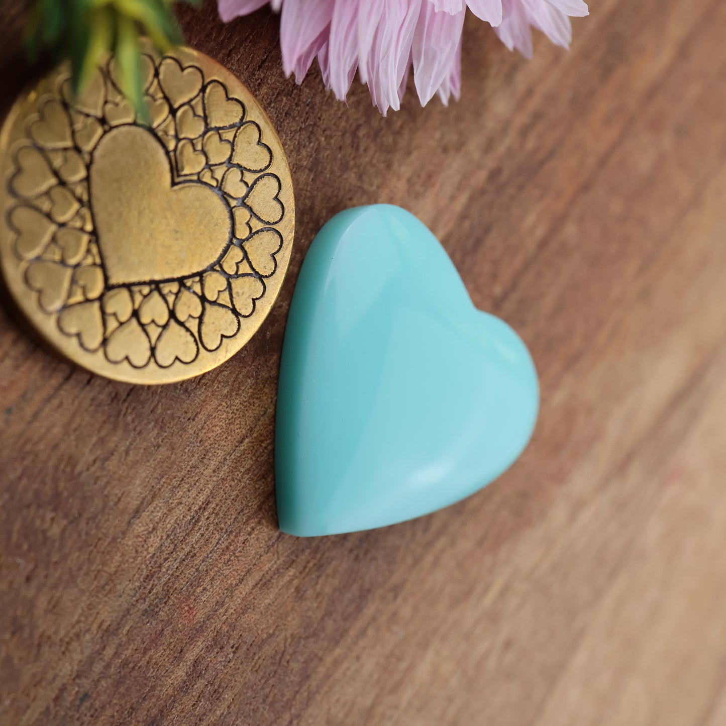 Pool Ball Core Cabochon - approx. 21 x 22 x 4.8 mm