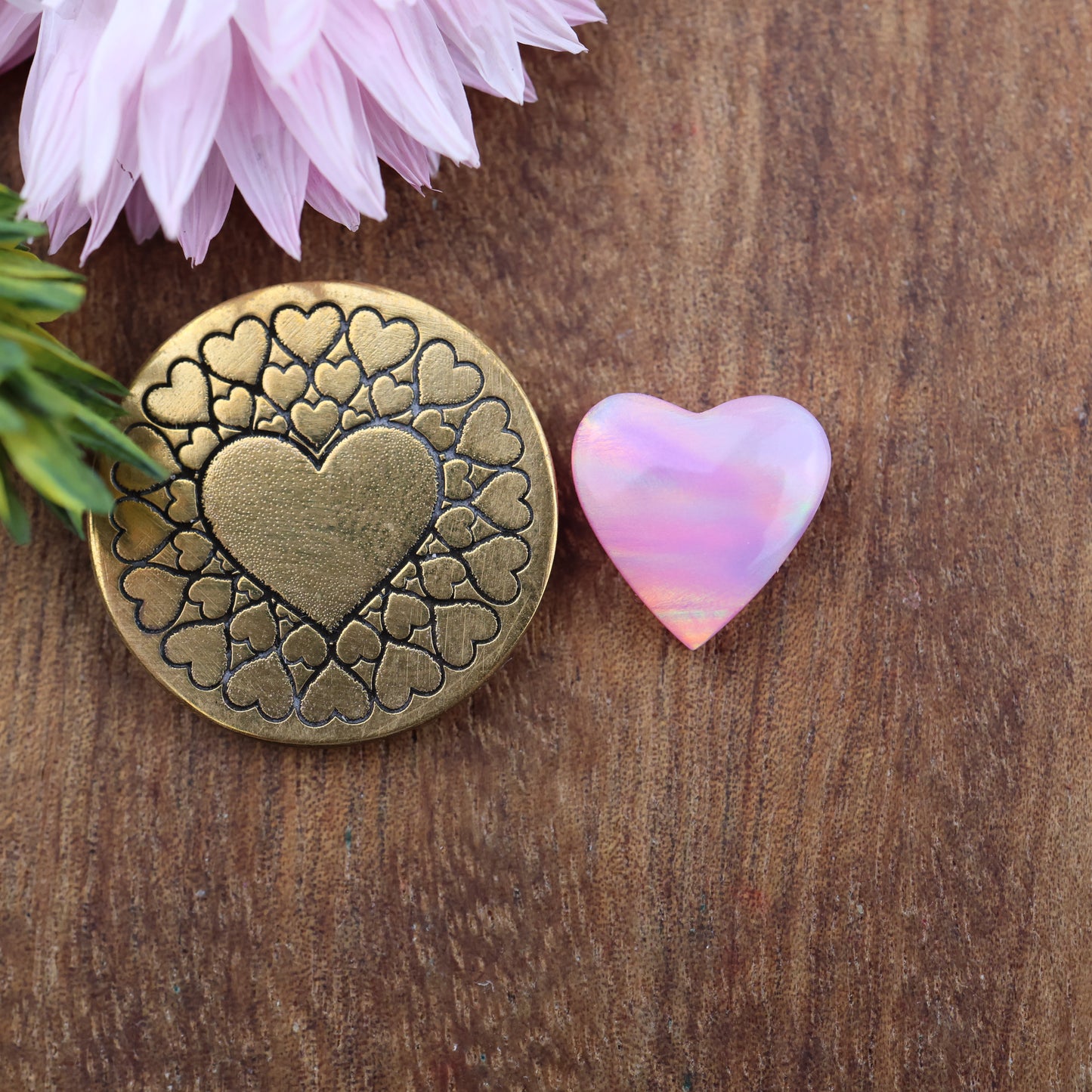 Aurora Opal Cabochon - approx. 11 x 11 x 3.7 mm