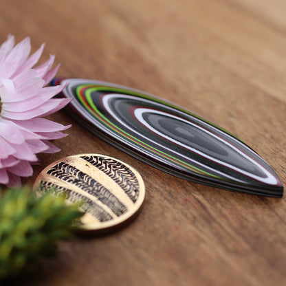 Fordite Cabochon - approx. 54 x 15 x 4.8 mm