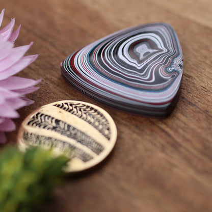 Fordite Cabochon - approx. 26 x 26 x 5.3 mm