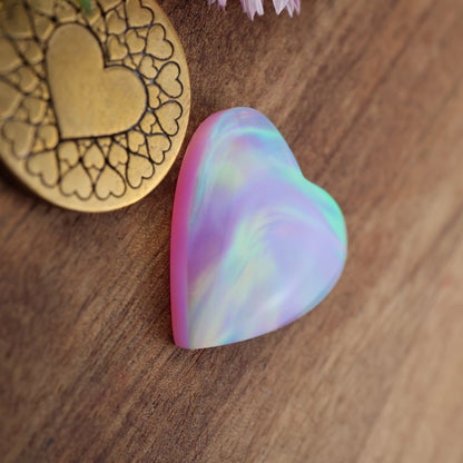 Aurora Opal Cabochon - approx. 22 x 22 x 4.1 mm