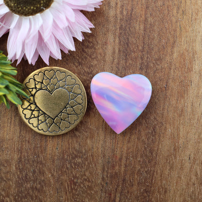 Aurora Opal Cabochon - approx. 17 x 17 x 4.6 mm