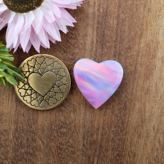 Aurora Opal Cabochon - approx. 17 x 17 x 4.6 mm