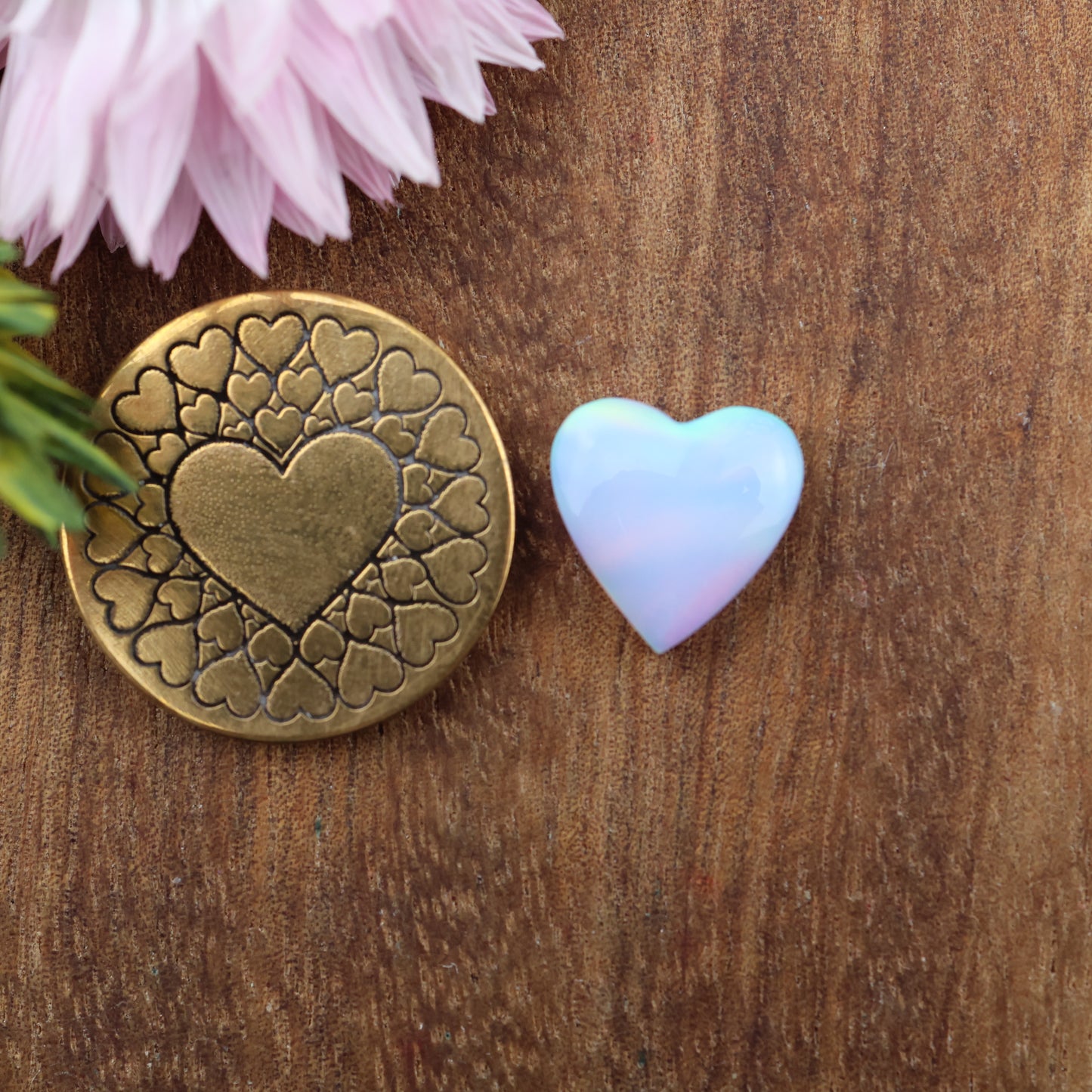 Aurora Opal Cabochon - approx. 11 x 11 x 4 mm