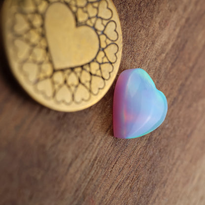 Aurora Opal Cabochon - approx. 11 x 11 x 4 mm