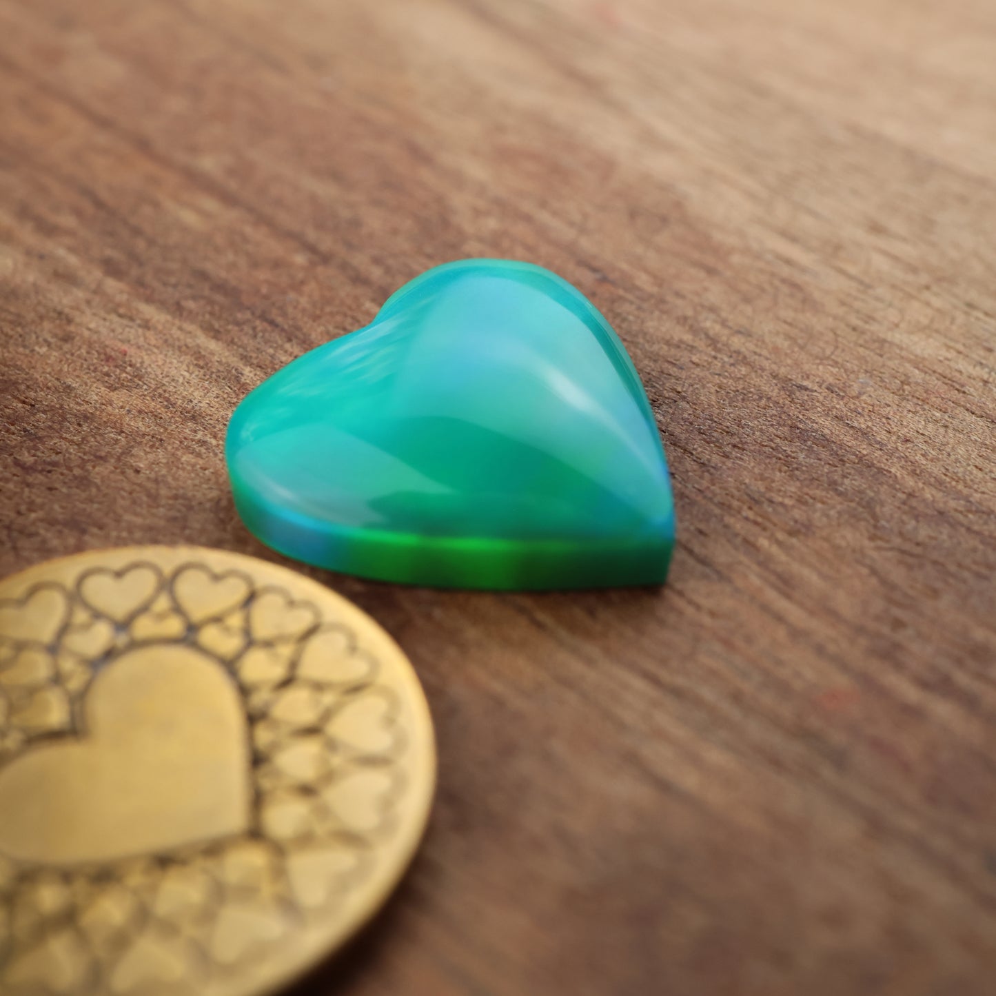 Aurora Opal Cabochon - approx. 17 x 17 x 4.6 mm