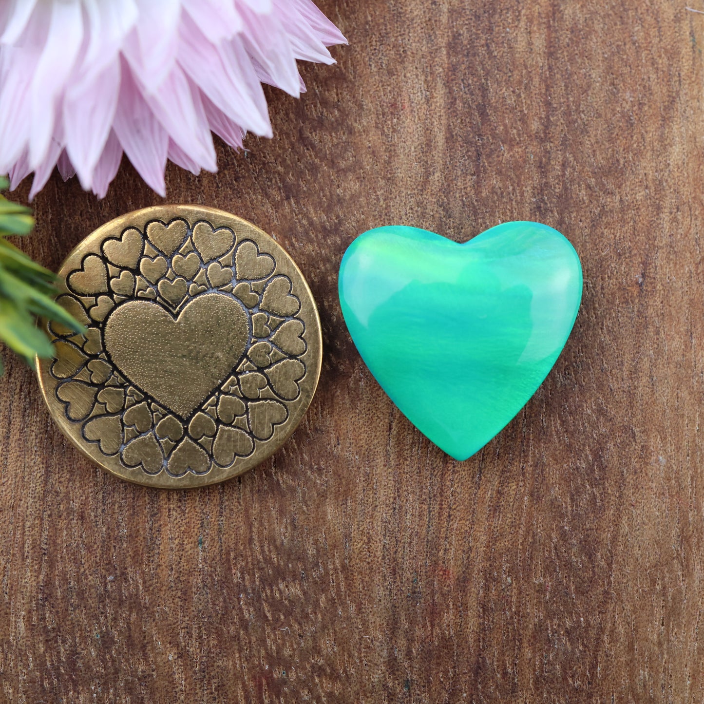 Aurora Opal Cabochon - approx. 16 x 17 x 4.7 mm