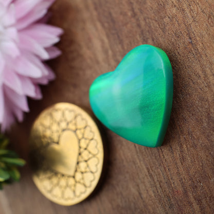 Aurora Opal Cabochon - approx. 16 x 17 x 4.7 mm