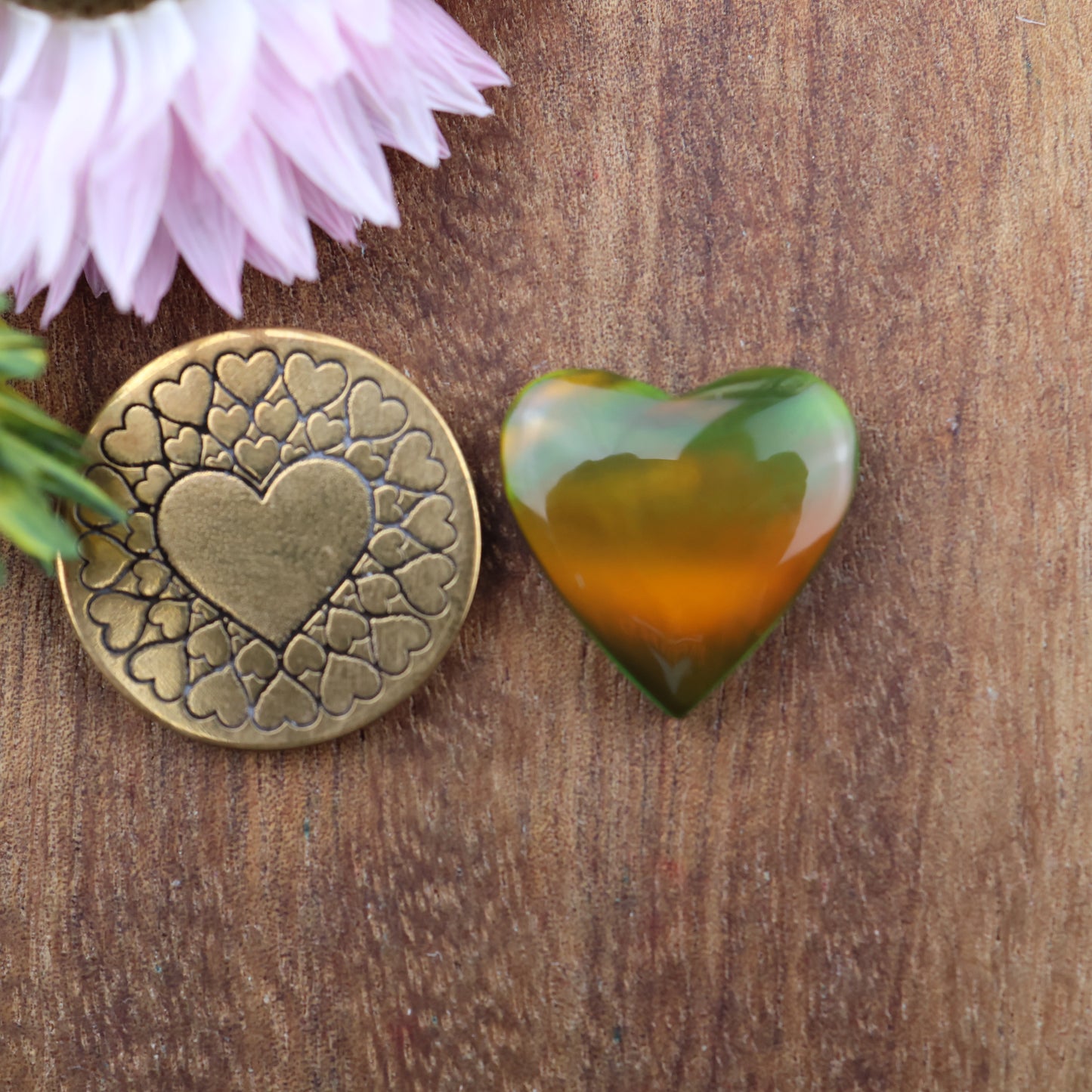 Aurora Opal Cabochon - approx. 16 x 17 x 4.6 mm