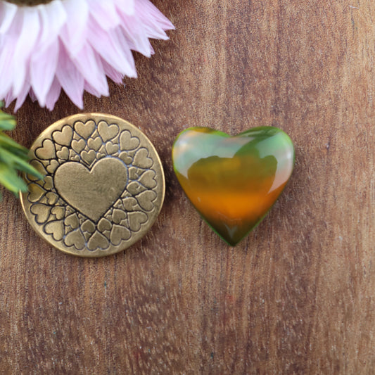 Aurora Opal Cabochon - approx. 16 x 17 x 4.6 mm