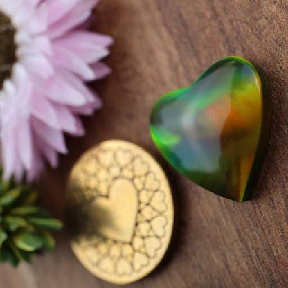 Aurora Opal Cabochon - approx. 17 x 17 x 4.5 mm