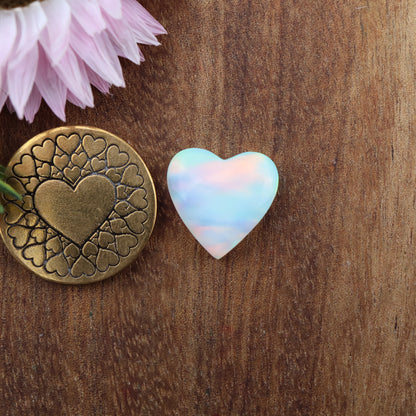 Aurora Opal Cabochon - approx. 14 x 14 x 4.2 mm