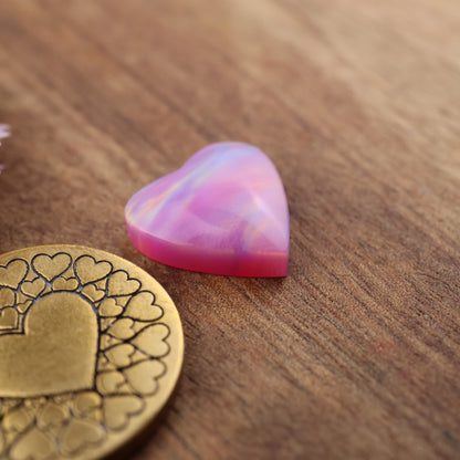 Aurora Opal Cabochon - approx. 13 x 14 x 4.2 mm