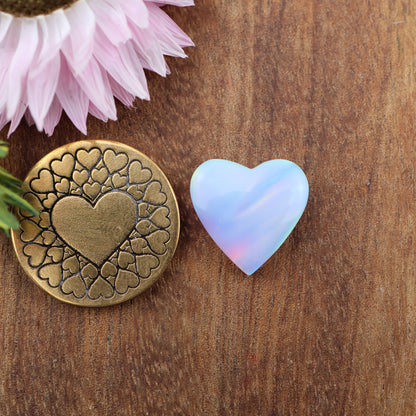 Aurora Opal Cabochon - approx. 14 x 14 x 4.3 mm