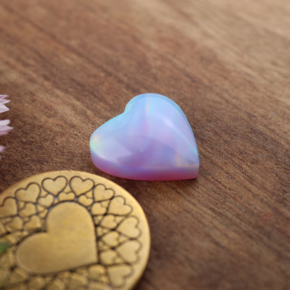 Aurora Opal Cabochon - approx. 14 x 14 x 4.3 mm