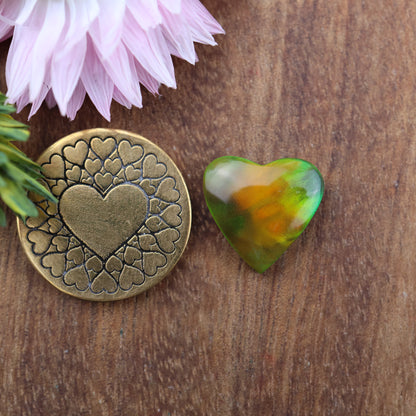 Aurora Opal Cabochon - approx. 13 x 14 x 4.2 mm