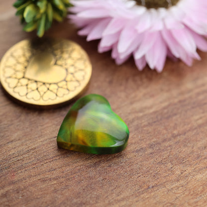 Aurora Opal Cabochon - approx. 13 x 14 x 4.2 mm