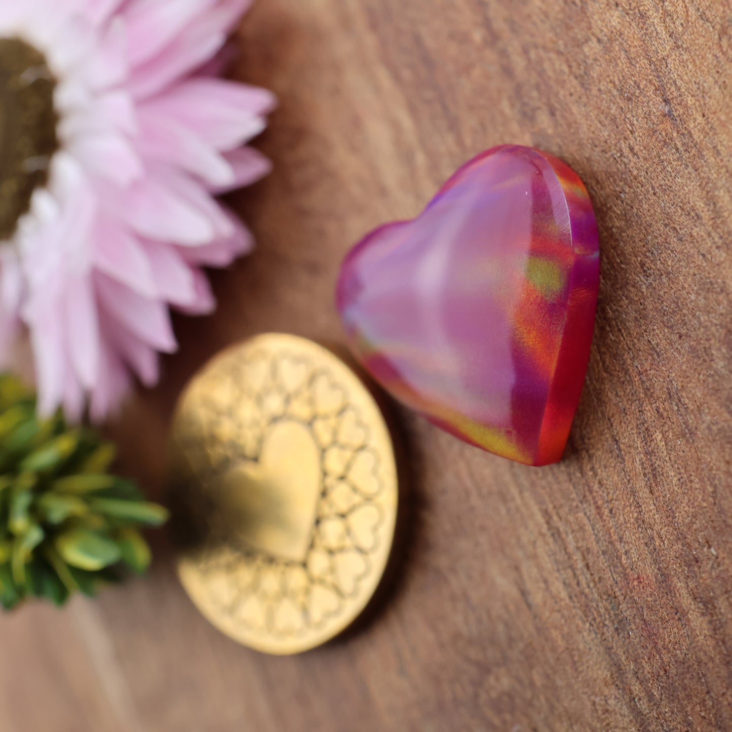 Aurora Opal Cabochon - approx. 17 x 17 x 4.5 mm