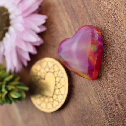 Aurora Opal Cabochon - approx. 17 x 17 x 4.5 mm