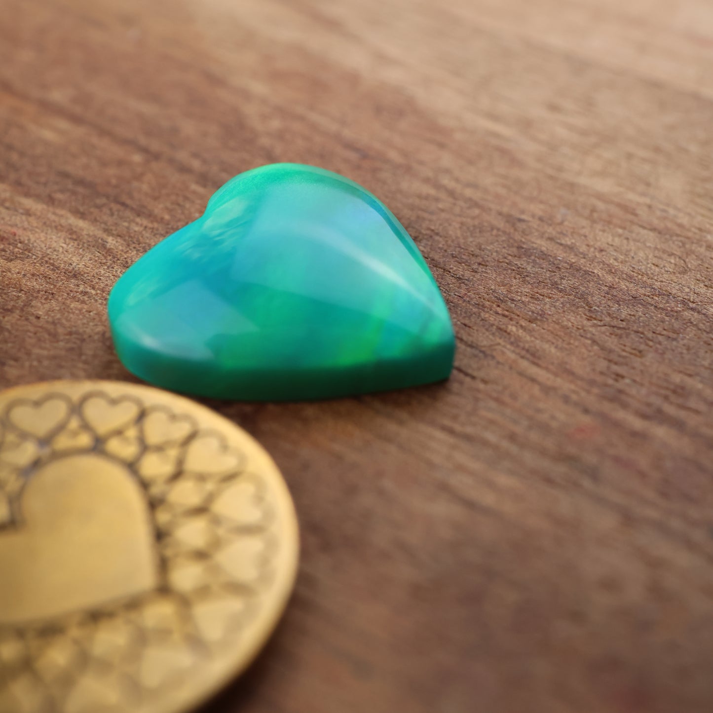 Aurora Opal Cabochon - approx. 17 x 17 x 4.5 mm