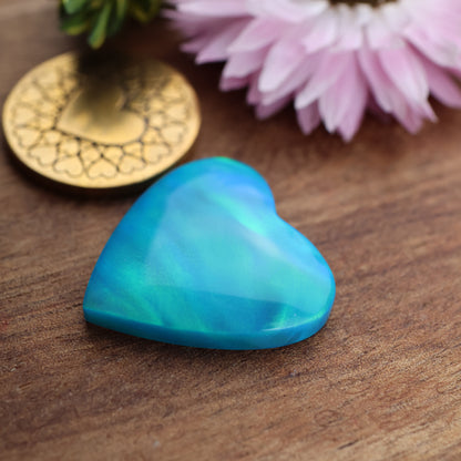 Aurora Opal Cabochon - approx. 21 x 21 x 4.7 mm