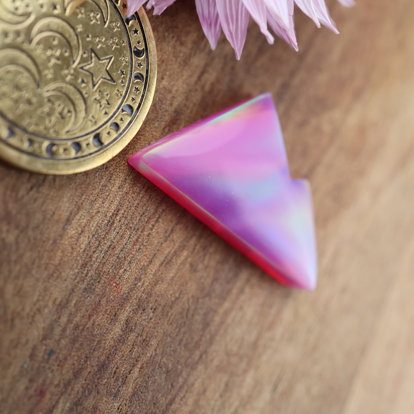 Aurora Opal Cabochon - approx. 23 x 14 x 4.3 mm