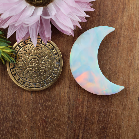 Aurora Opal Cabochon - approx. 25 x 17 x 4.3 mm