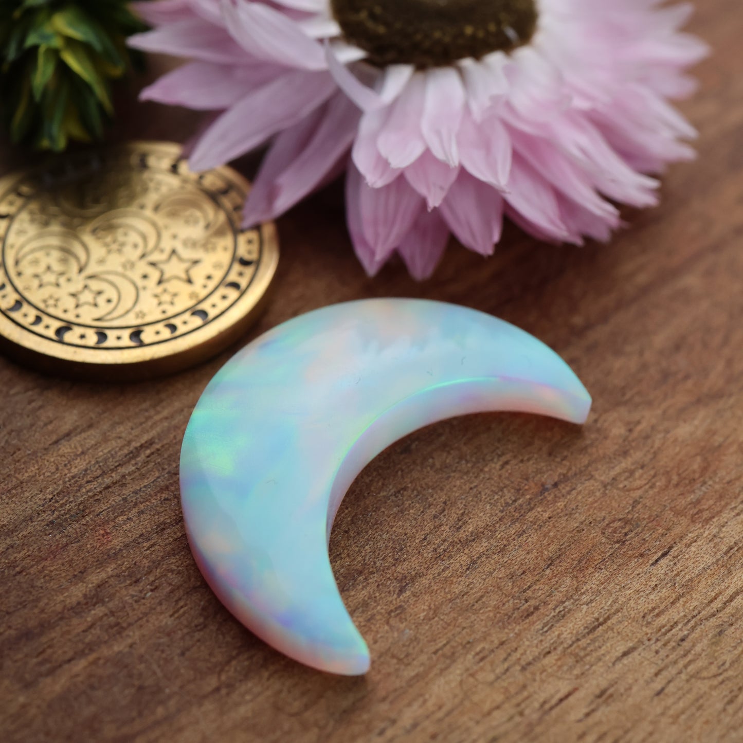 Aurora Opal Cabochon - approx. 25 x 17 x 4.3 mm