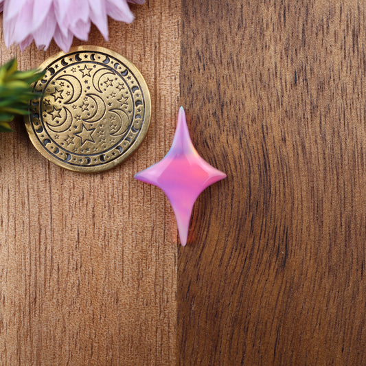 Aurora Opal Cabochon - approx. 21 x 14 x 3.7 mm