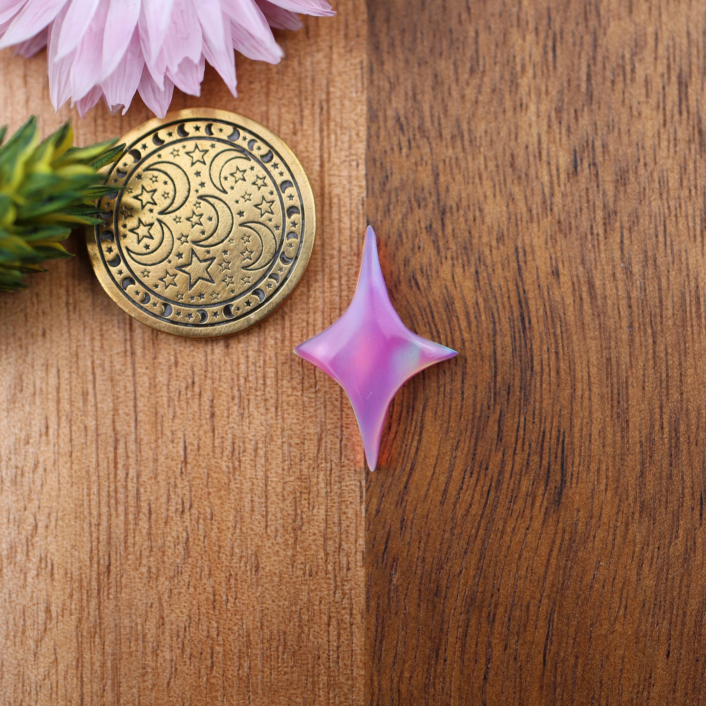 Aurora Opal Cabochon - approx. 21 x 14 x 3.5 mm