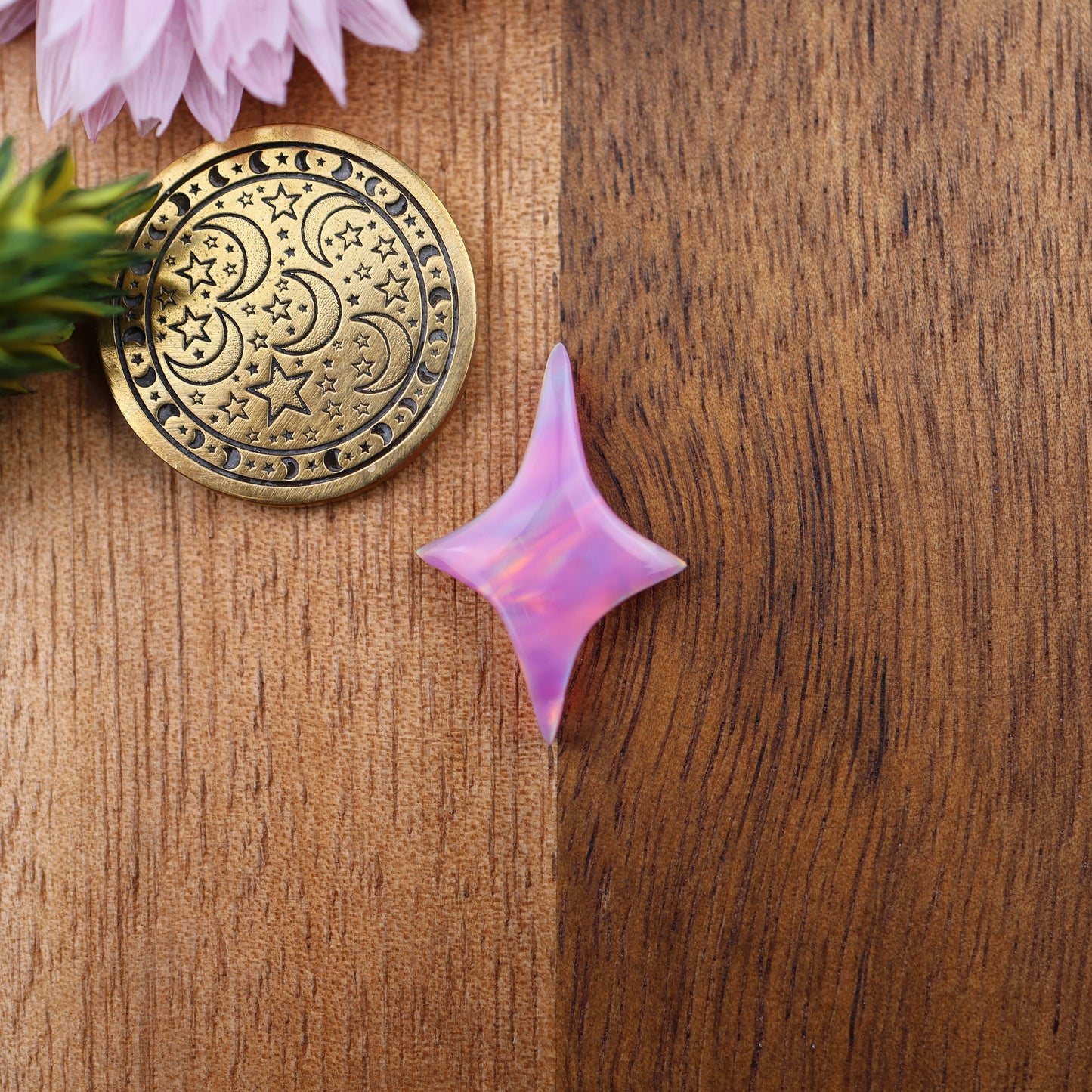 Aurora Opal Cabochon - approx. 21 x 14 x 3.6 mm