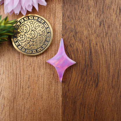 Aurora Opal Cabochon - approx. 21 x 14 x 3.6 mm