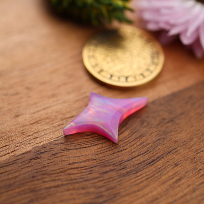 Aurora Opal Cabochon - approx. 21 x 14 x 3.6 mm