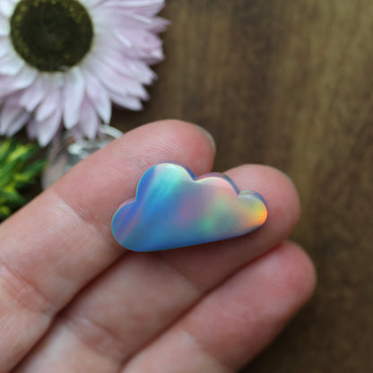Aurora Opal Cabochon - approx. 25 x 14 x 4.9 mm