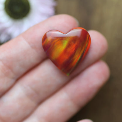 Aurora Opal Cabochon - approx. 22 x 22 x 5.2 mm