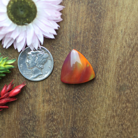 Aurora Opal Cabochon - approx. 16 x 16 x 5.1 mm