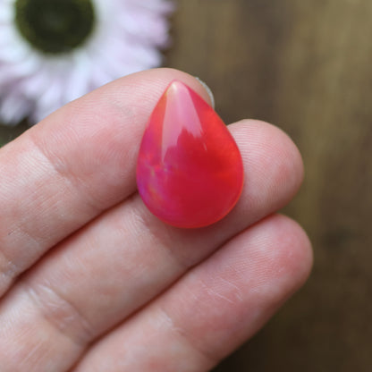 Aurora Opal Cabochon - approx. 21 x 15 x 4.9 mm