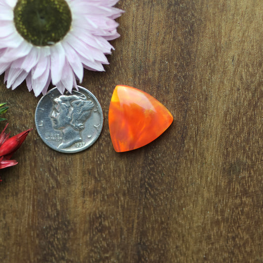 Aurora Opal Cabochon - approx. 17 x 17 x 4.6 mm