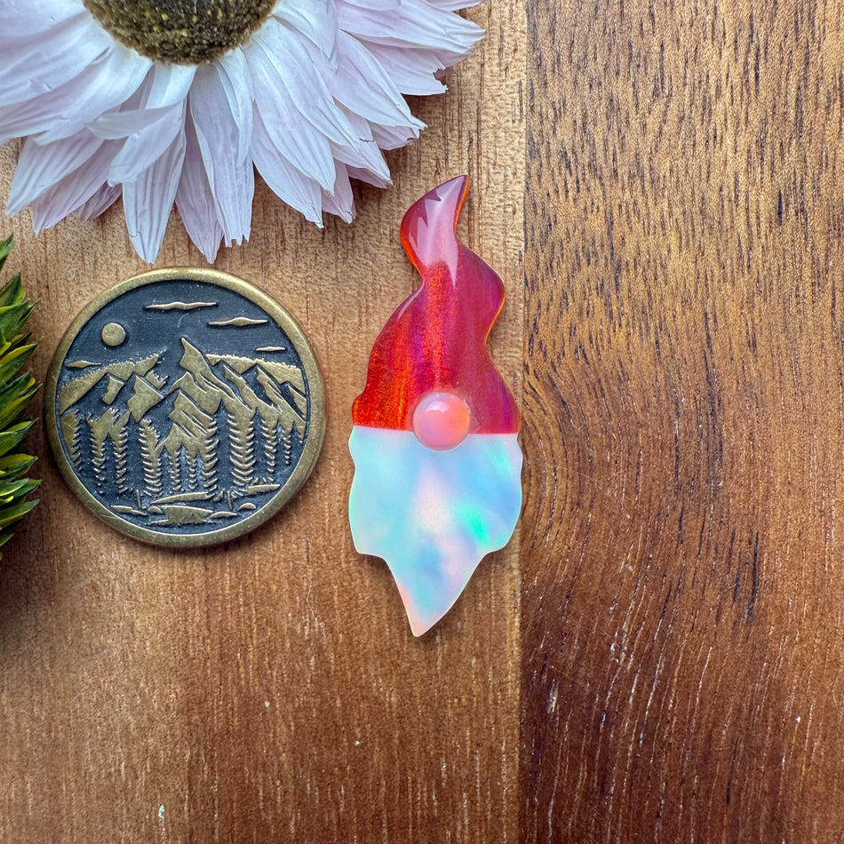 Intarsia Aurora Opal Cabochon - approx. 33 x 12 x 5 mm