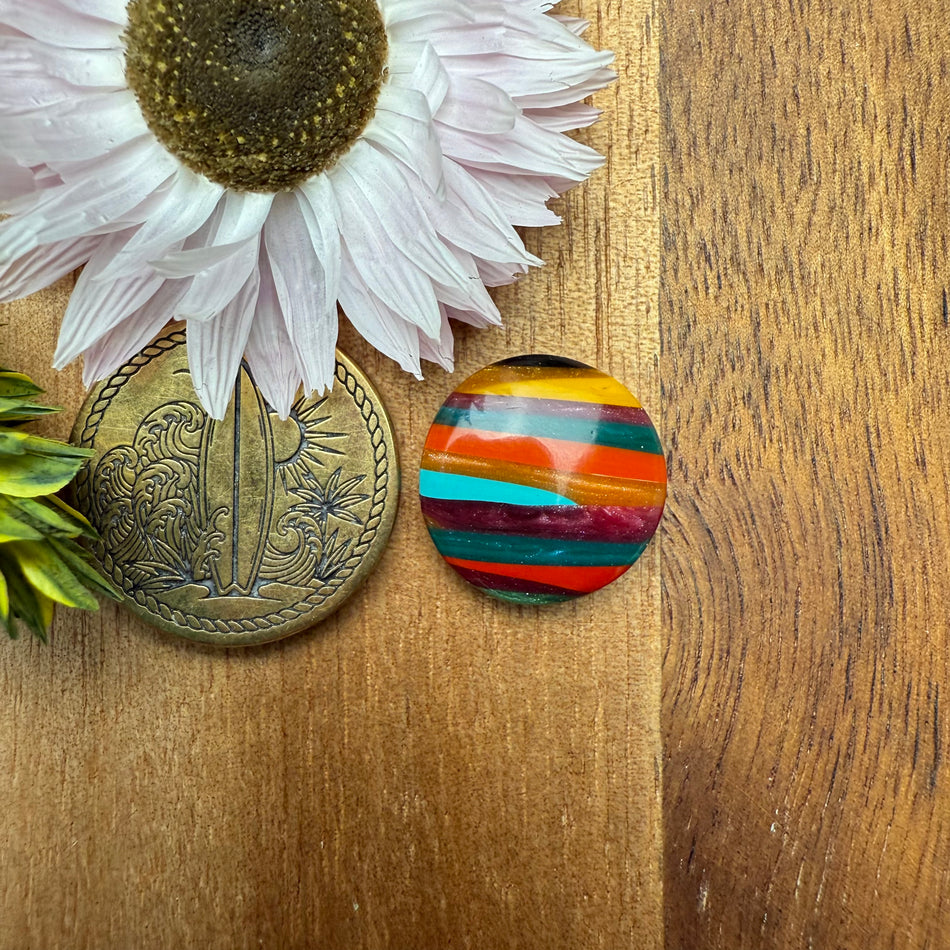 Oregon Surfite Cabochon - approx. 15 x 15 x 4.3 mm
