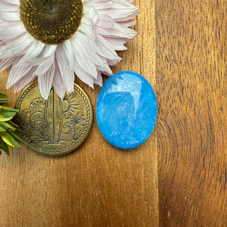 Gower Surfite Cabochon - approx. 19 x 15 x 4.5 mm