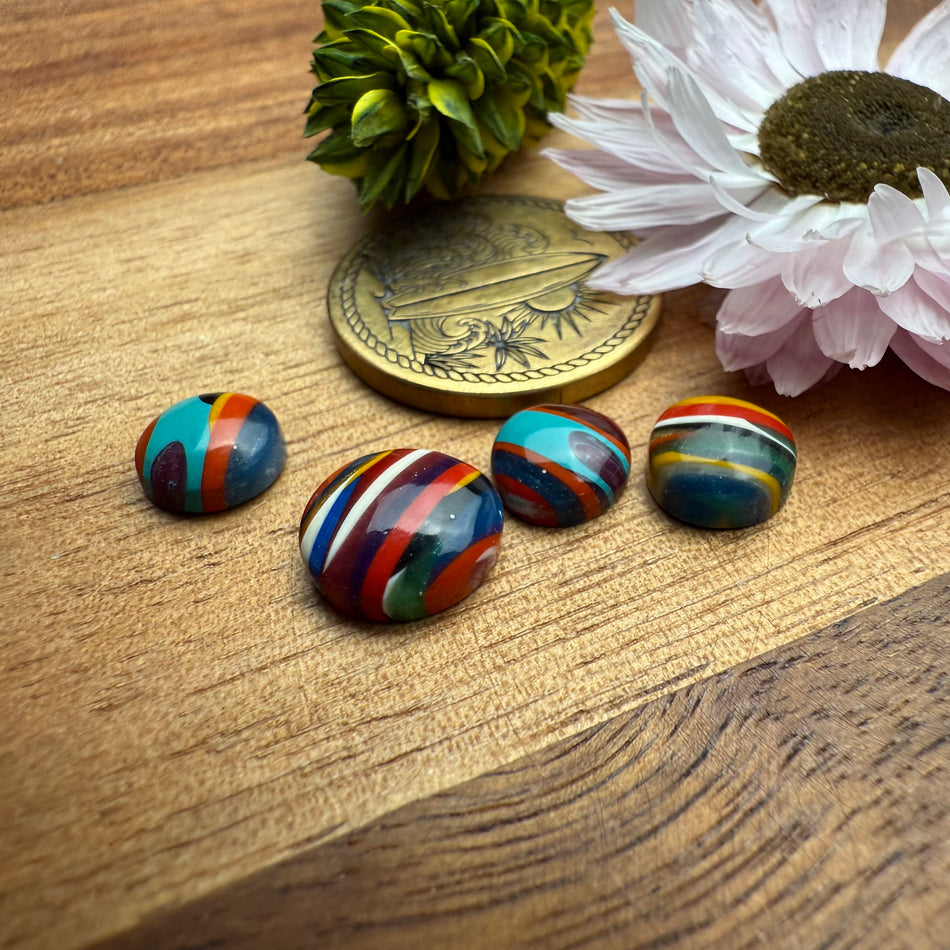 Oregon Surfite Cabochon Set of 4 - Mixed Size