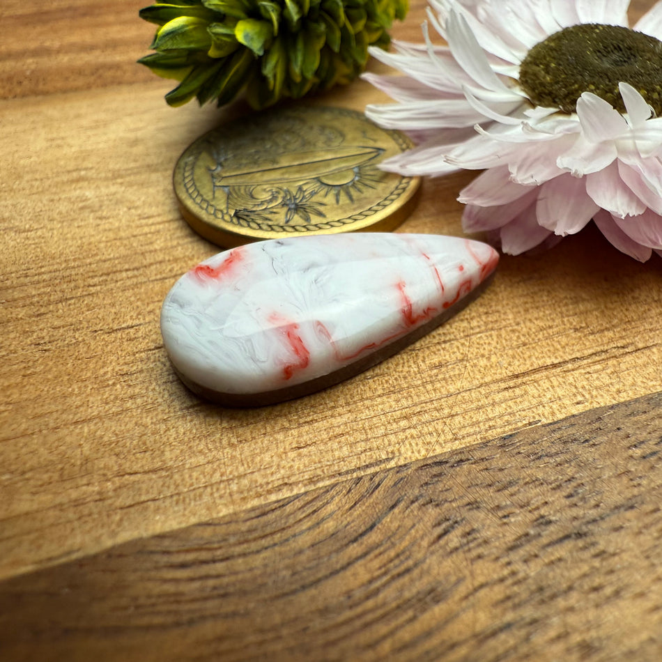 Gower Surfite Cabochon - approx. 22 x 11 x 4.6 mm