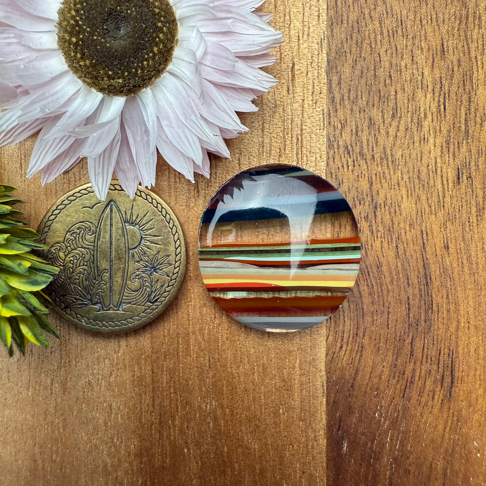 Californian Surfite Cabochon - approx. 22 x 22 x 4.9 mm