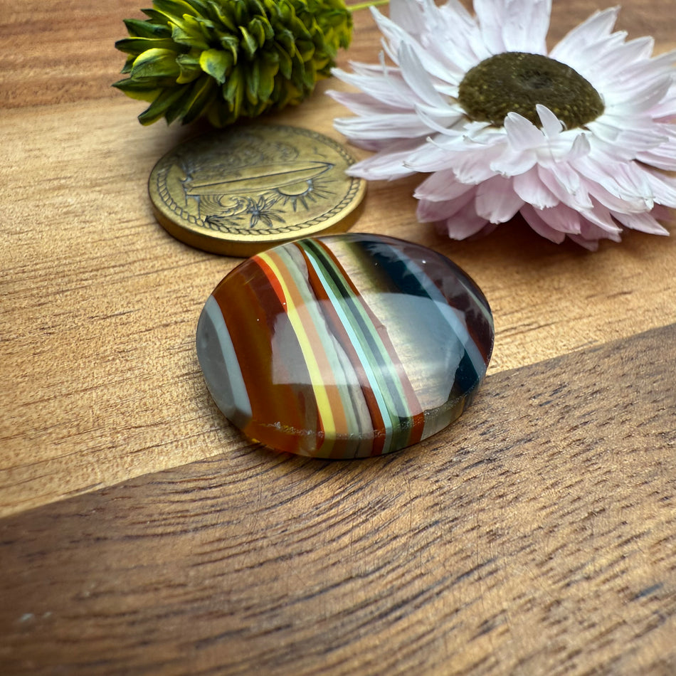 Californian Surfite Cabochon - approx. 22 x 22 x 4.9 mm