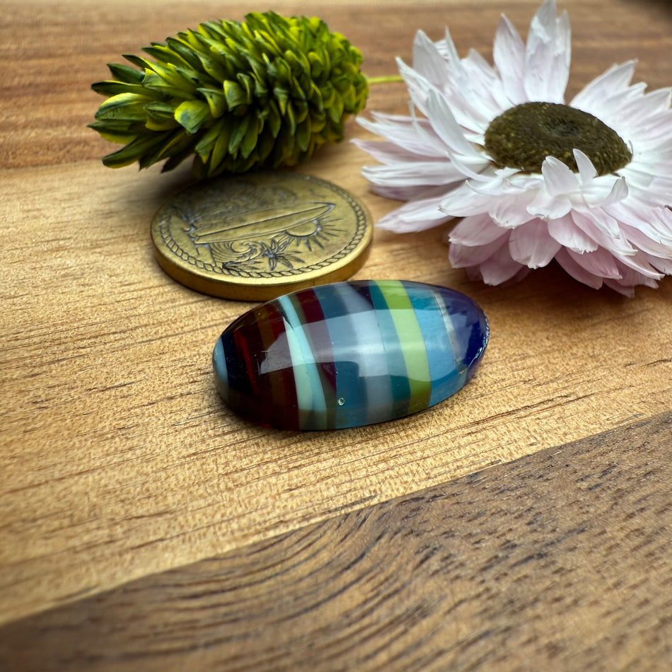 Californian Surfite Cabochon - approx. 21 x 13 x 4.8 mm