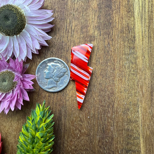 Art Glass Cabochon - approx. 32 x 11 x 4.6 mm