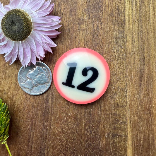 Pool Ball Cabochon - approx. 28 x 28 x 7.6 mm