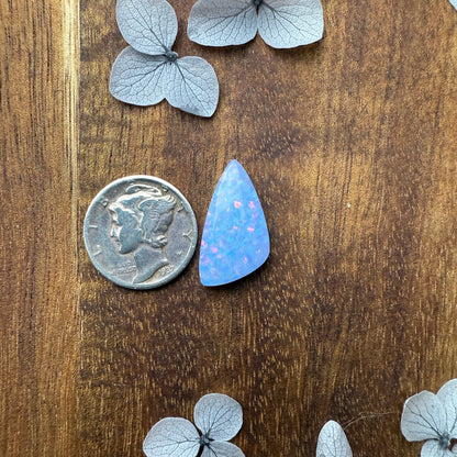 Glitter Opal Cabochon - approx. 20 x 10 x 3.9 mm